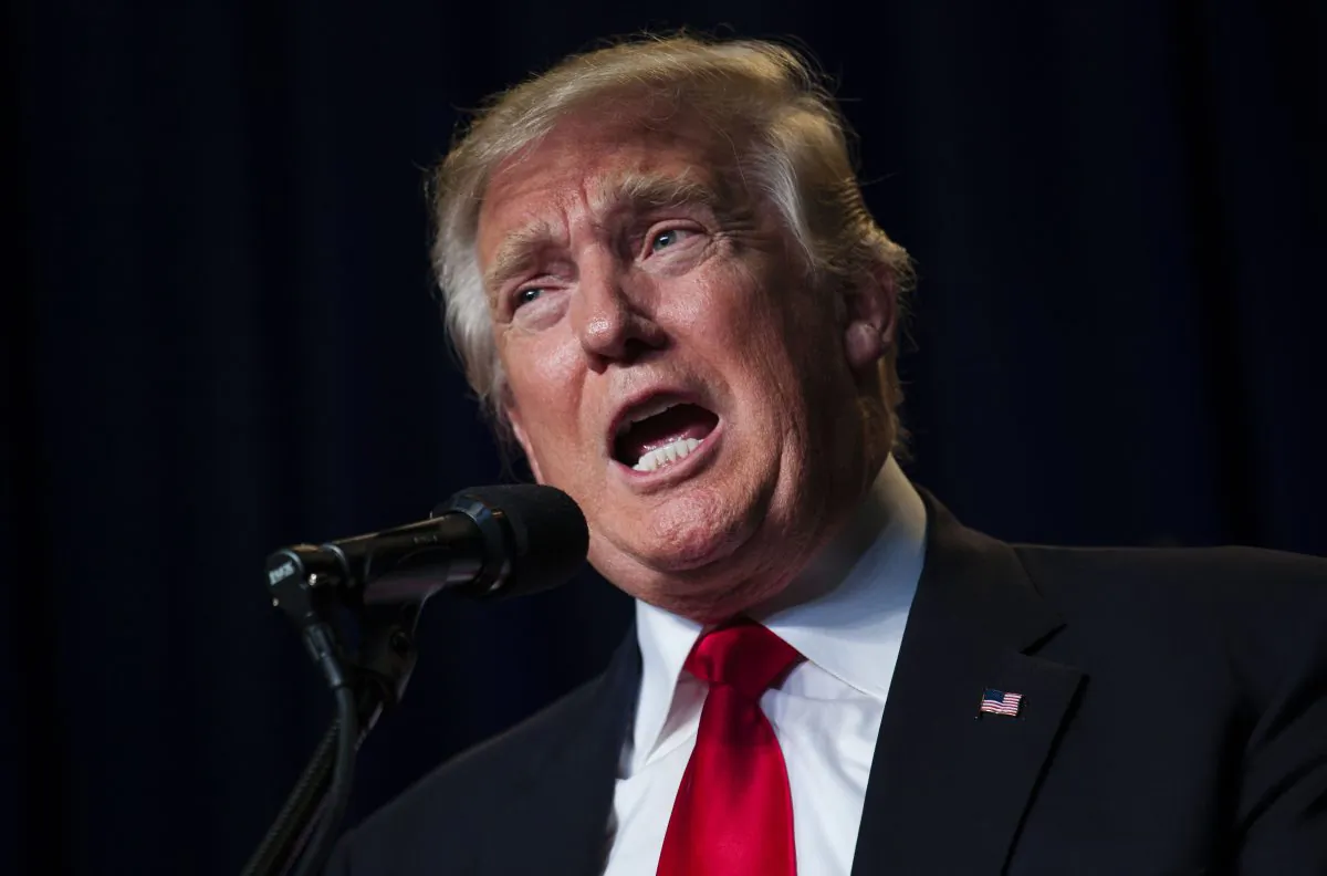 Republican presidential candidate Donald Trump speaks at a rally in Green Bay, Wis., on Aug. 5, 2016. Trump endorsed House Speaker Paul Ryan, Sen. John McCain (R-Ariz.), and Sen. Kelly Ayotte (R-N.H.) during the rally in an effort to heal rifts within the Republican Party. (Darren Hauck/Getty Images)