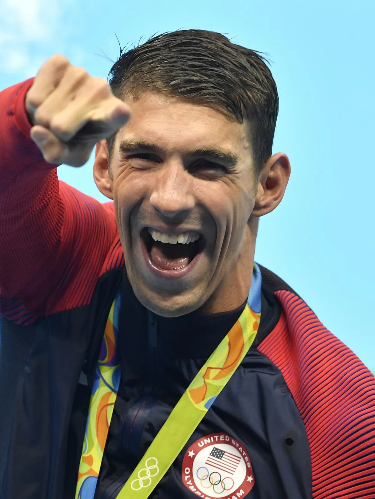 United States' Michael Phelps celebrates after winning the gold medal in the men's 4x100-meter final during the swimming competitions at the 2016 Summer Olympics, Monday, Aug. 8, 2016, in Rio de Janeiro, Brazil. (AP Photo/Martin Meissner)