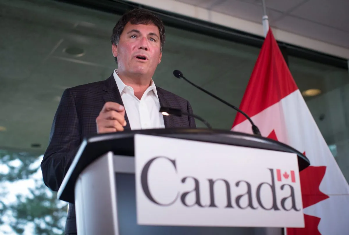 Fisheries Minister Dominic LeBlanc during a news conference at the Department of Fisheries and Oceans Centre for Aquarium and Environmental Research in West Vancouver on Aug. 9, 2016. (THE CANADIAN PRESS/Darryl Dyck)