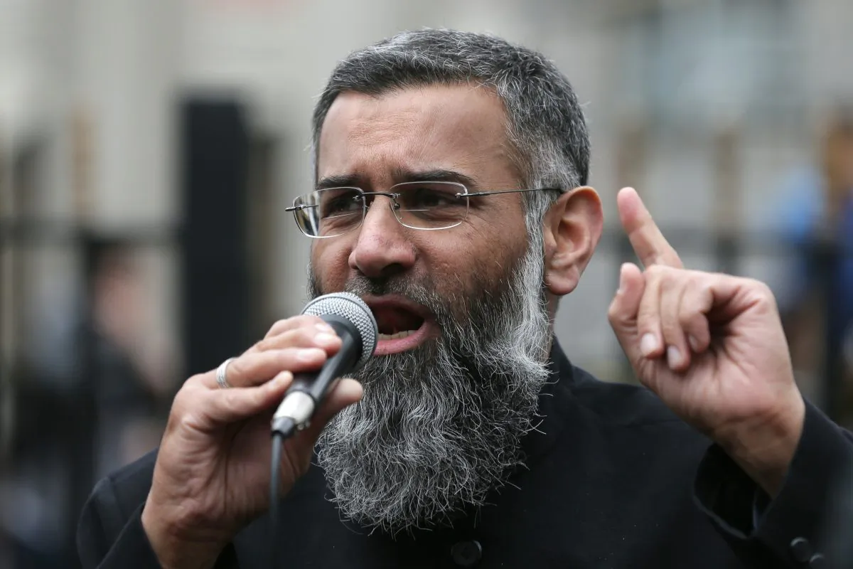 Anjem Choudary speaks after prayers at the Central London Mosque in Regent's Park on April 3, 2015. (Tim Ireland, File/AP Photo)
