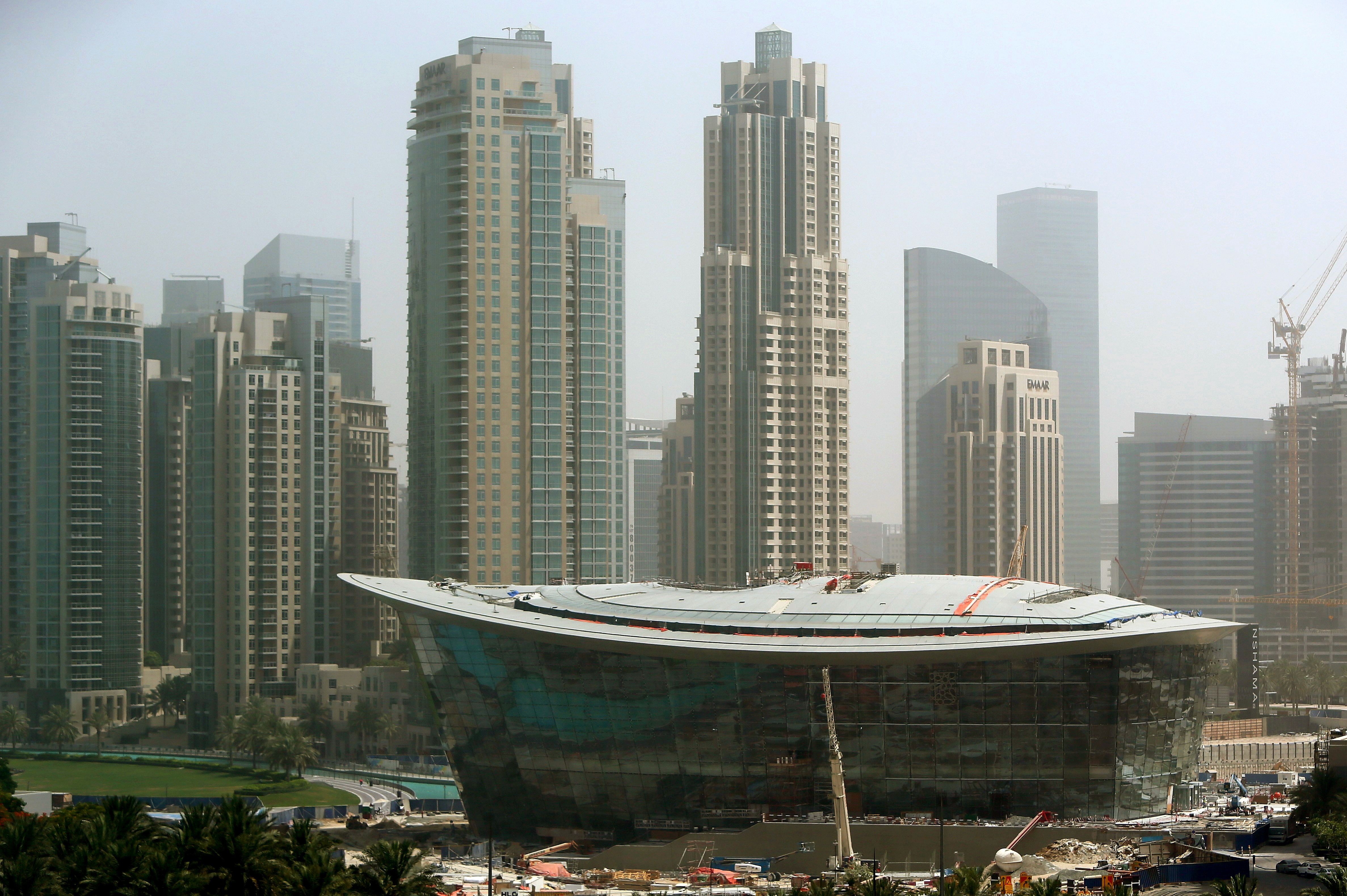 Дубай опера. Опер в Дубае фото. Construction Dubai Opera.