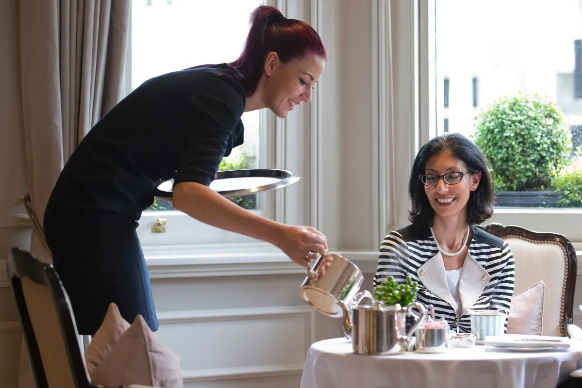 Tea at The Kensington Hotel, London. The popularity of afternoon tea has London hotels vying to attract a new wave of customers by inventing twists on the classic English indulgence. (JUSTIN TALLIS/AFP/Getty Images)