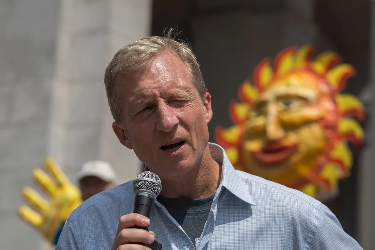 Billionaire Tom Steyer in Los Angeles, Calif., on May 14, 2016. (David McNew/AFP/Getty Images)