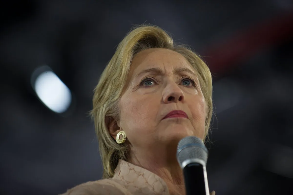 Democratic candidate for President Hillary Clinton speaks to supporters during a Hillary for America rally at John Marshall High School on Aug. 17, 2016 in Cleveland, Ohio. (Jeff Swensen/Getty Images)