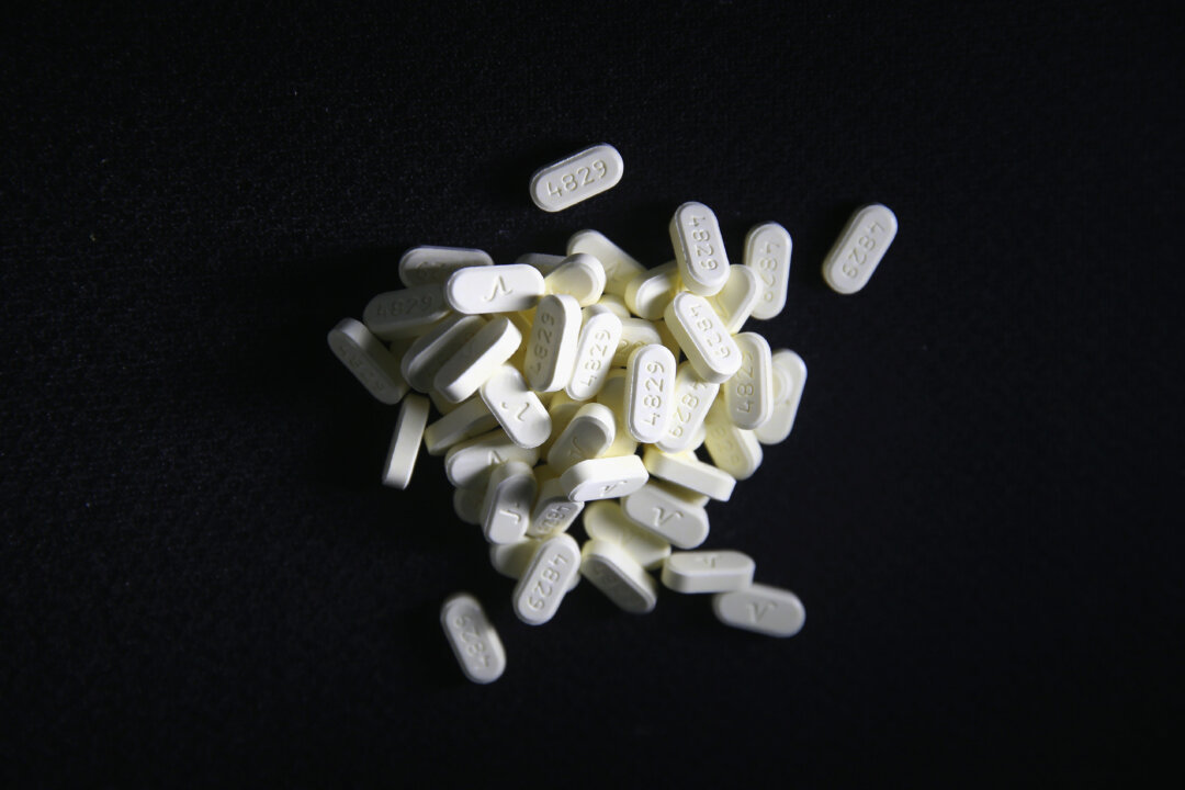 Oxycodone pain pills prescribed for a patient with chronic pain. ( John Moore/Getty Images)