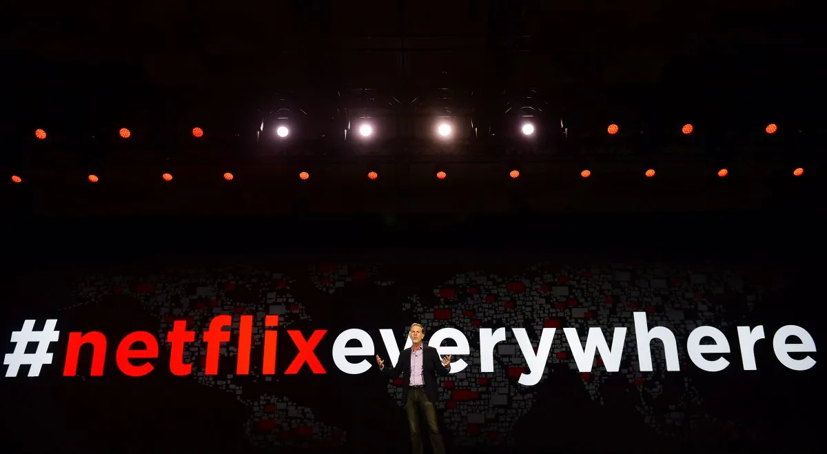 Netflix CEO Reed Hastings at the CES 2016 Consumer Electronics Show in Las Vegas on Jan 6. (Robyn Beck/AFP/Getty Images)