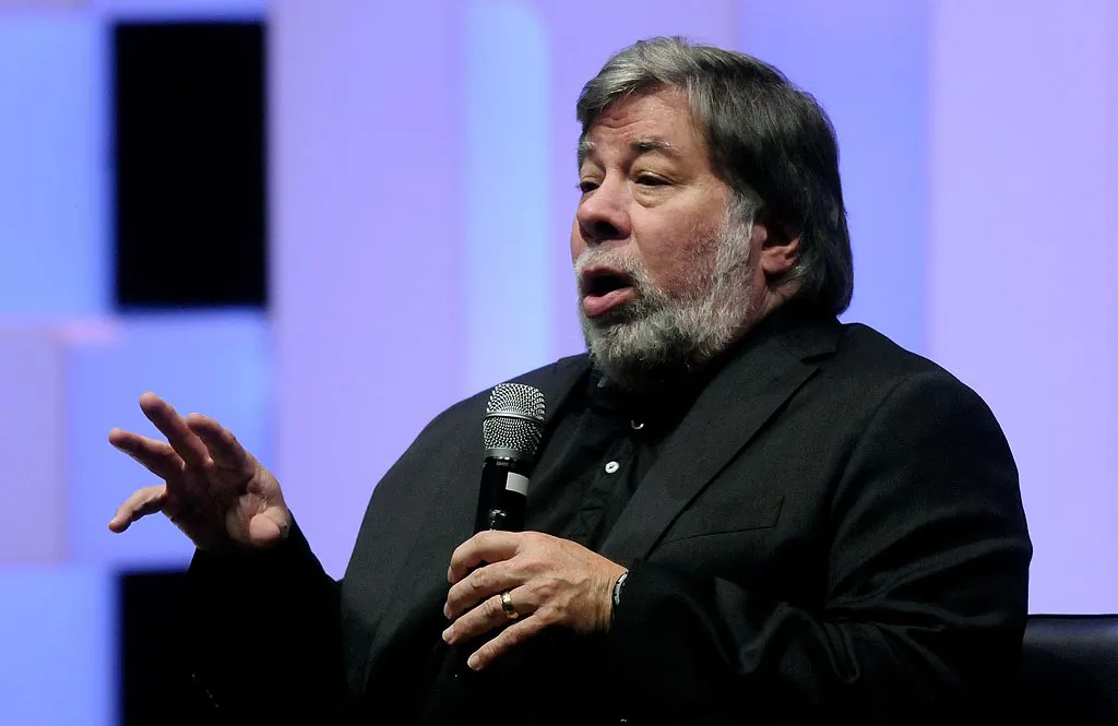 Apple co-founder Steve Wozniak speaks during the closing of the "Heroes Fest" first edition in Medellin, Colombia, on Aug. 2, 2014. (STR/AFP/Getty Images)