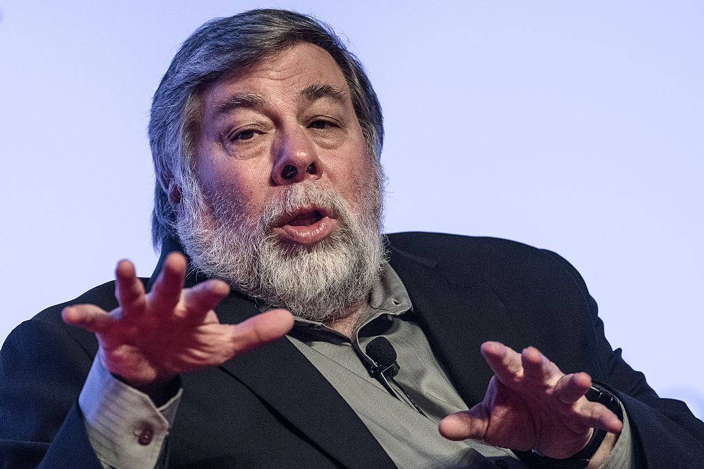 Apple co-founder Steve Wozniak speaks at the World Business Forum in Hong Kong on June 2, 2015. (Philippe Lopez/AFP/Getty Images)