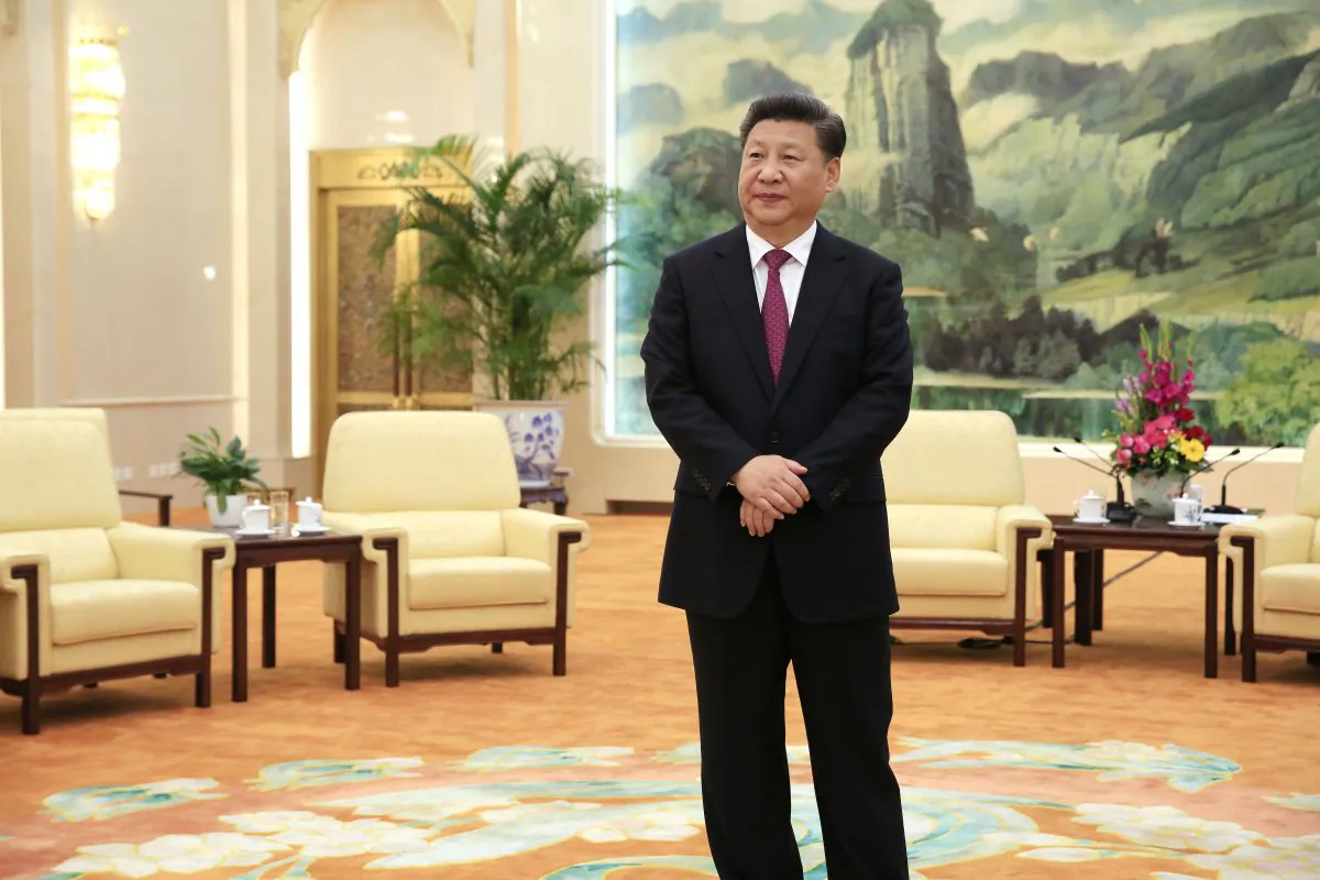 Chinese Communist Party leader Xi Jinping at the Great Hall of the People in Beijing on July 25, 2016. 
(How Hwee Young/AFP/Getty Images)