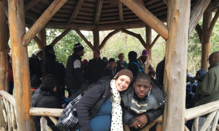 Teacher Maria Olsen-Hoek raised money through DonorsChoose.org to take her students to Wave Hill Public Garden and Cultural Center in 2015. (Courtesy of Maria Olsen-Hoek)