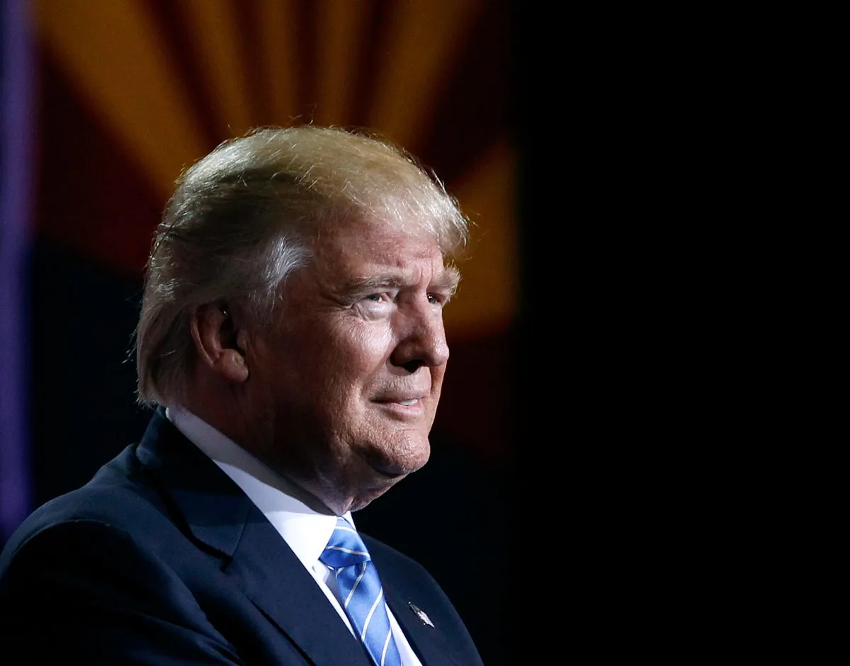 Republican presidential nominee Donald Trump at a campaign rally on Aug. 31, 2016 in Phoenix, Arizona. (Ralph Freso/Getty Images)