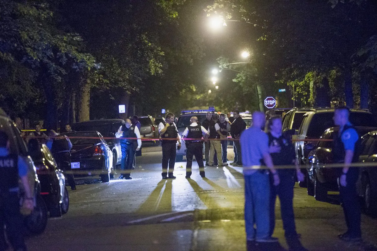 A 15-year-old boy was shot and killed and nine others were shot across Chicago on Aug. 6. (Scott Olson/Getty Images)