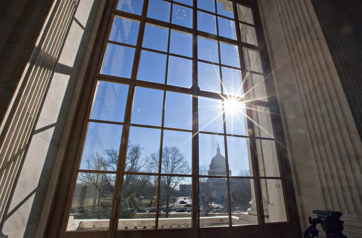 Capitol Hill seen from the Russell Senate Office Building on Jan. 27, 2014. (AP Photo/J. Scott Applewhite)