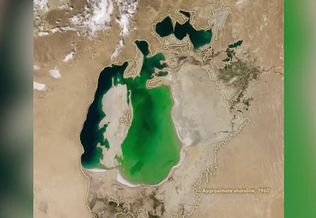 Shocking Satellite Images Show Aral Sea Has Almost Disappeared (Video)