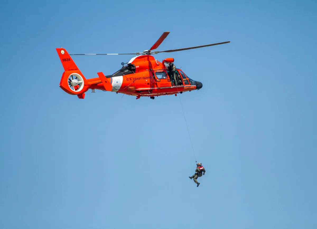 A US Coast Guard helicopter as seen in a file photo. (Colin Fredericson/Epoch Times)