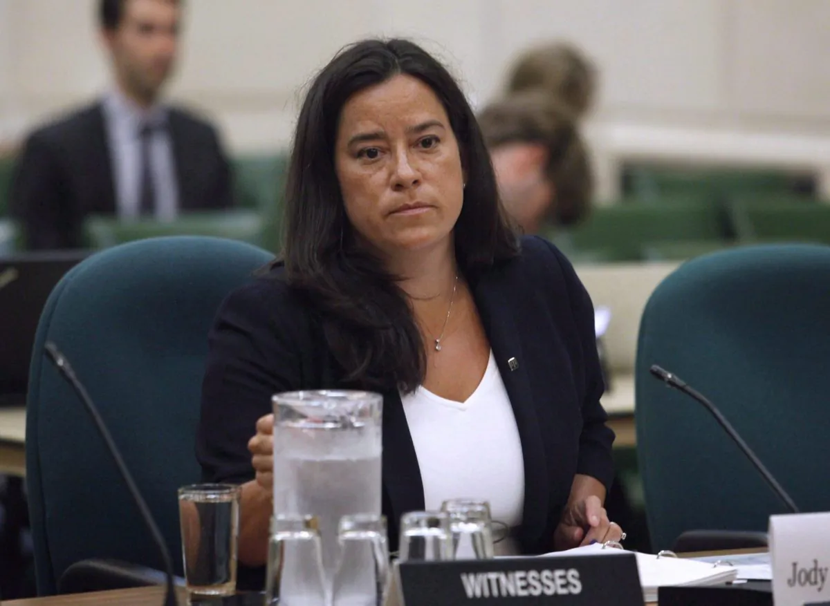 Justice Minister Jody Wilson-Raybould waits to appear at the House of Commons Standing Committee on Justice and Human Rights on Aug. 11, 2016. (The Canadian Press/ Patrick Doyle)
