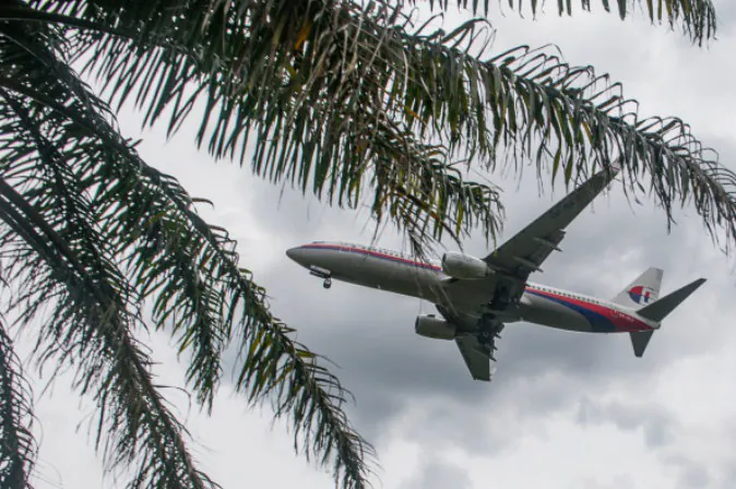 A Malaysia Airlines airplane prepares to land at Kuala Lumpur International Airport in Sepang, outside Kuala Lumpur in this file photo. (MOHD RASFAN/AFP/Getty Images)