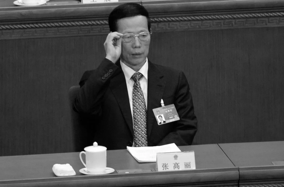 Politburo Standing Committee member and former Tianjin chief Zhang Gaoli at the Great Hall of the People in Beijing on March 8, 2015. (Wang Zhao/AFP/Getty Images)
