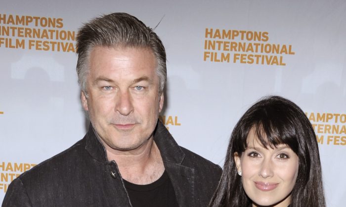 Alec Baldwin and Hilaria Baldwin attend the Awards Dinner on Day 4 of the 23rd Annual Hamptons International Film Festival on October 11, 2015 in East Hampton, New York. The couple welcomed their third child on Sept. 12. (Photo by Matthew Eisman/Getty Images for Hamptons International Film Festival)
