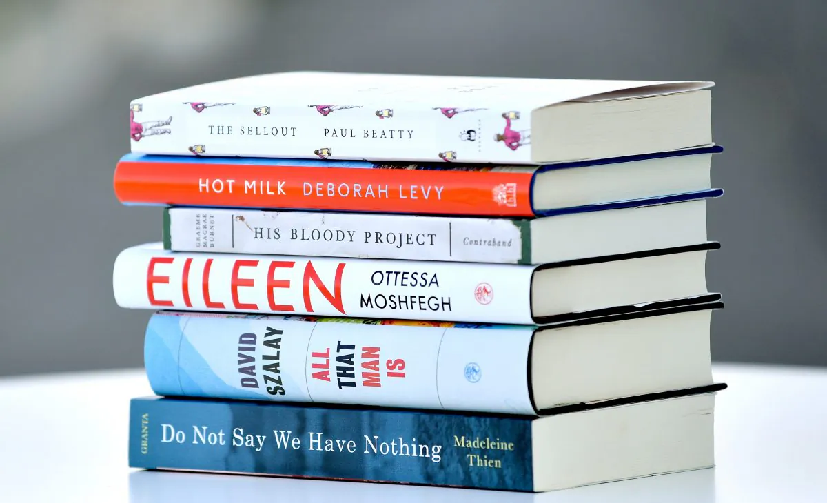 LONDON, ENGLAND - SEPTEMBER 13:  A general view of the books shortlisted for the Man Booker Prize For Fiction during a press conference at the offices of sponsor Man Group on September 13, 2016 in London, England.  (Photo by Gareth Cattermole/Getty Images)
