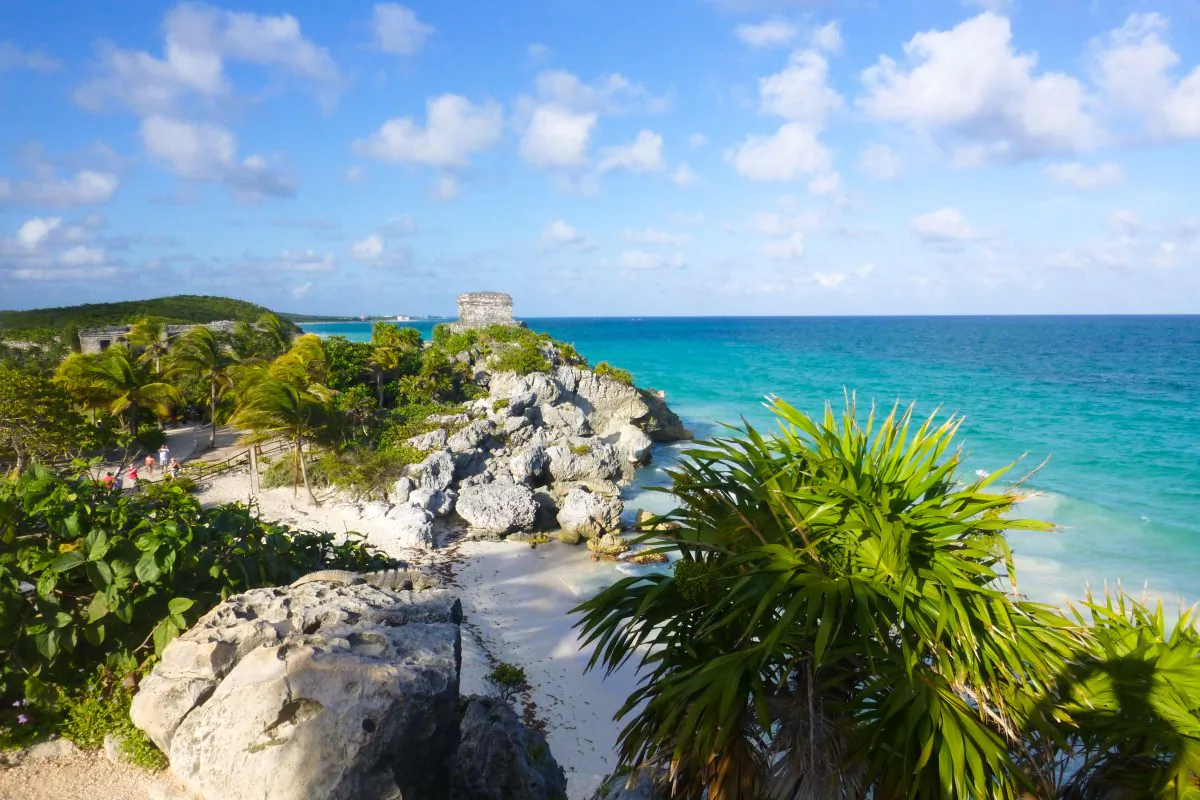 The Mayan ruins at Tulum in Mexico 