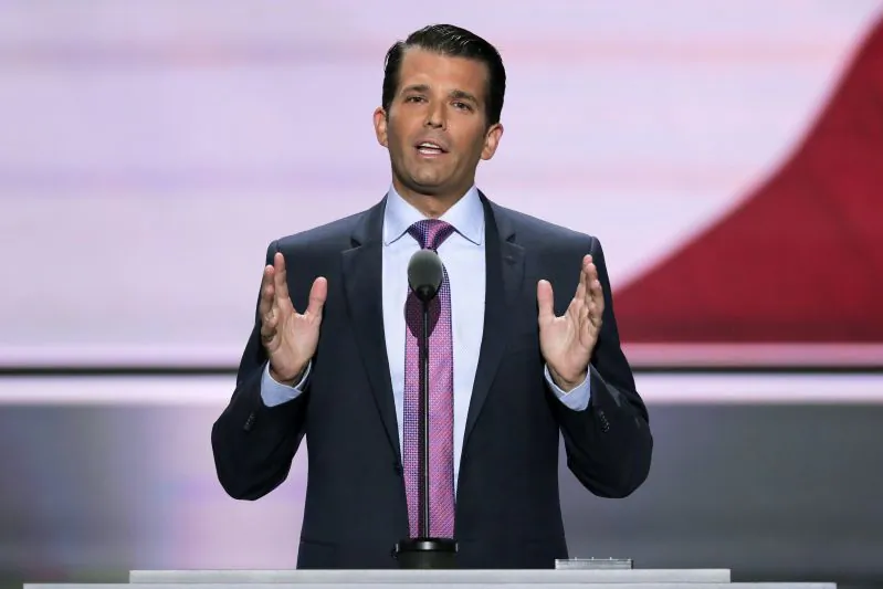 Donald Trump Jr. at the Republican National Convention in Cleveland on July 19, 2016. (J. Scott Applewhite/AP Photo)
