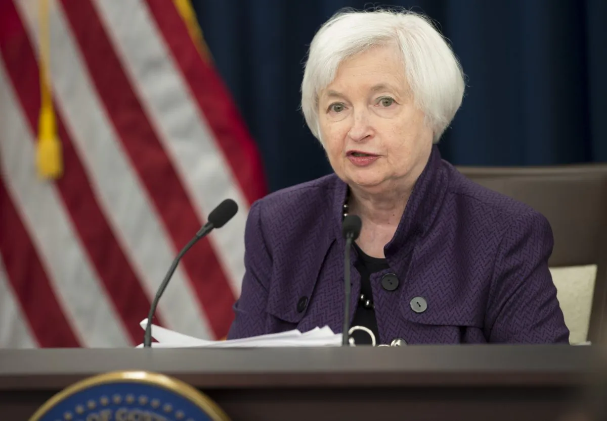 Federal Reserve chair Janet Yellen speaks during a press conference in Washington, on Sept. 21, 2016. The Fed kept its benchmark interest rate unchanged for the sixth straight meeting. (Saul Loeb/AFP/Getty Images)