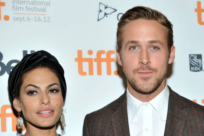 Actors Eva Mendes and Ryan Gosling attend 'The Place Beyond The Pines' premiere during the 2012 Toronto International Film Festival at Princess of Wales Theatre on September 7, 2012 in Toronto, Canada. Mendes and Gosling are reportedly married. (Sonia Recchia/Getty Images)