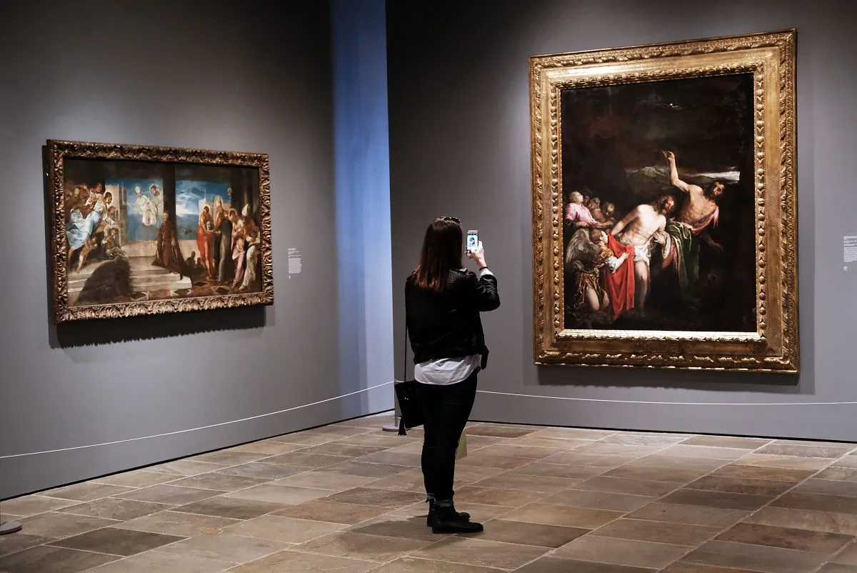 NEW YORK, NY - MARCH 18: Visitors view artwork on the opening day of the new museum The Met Breuer, an expansion of the Metropolitan Museum of Art on March 18, 2016 in New York City. (Spencer Platt/Getty Images)