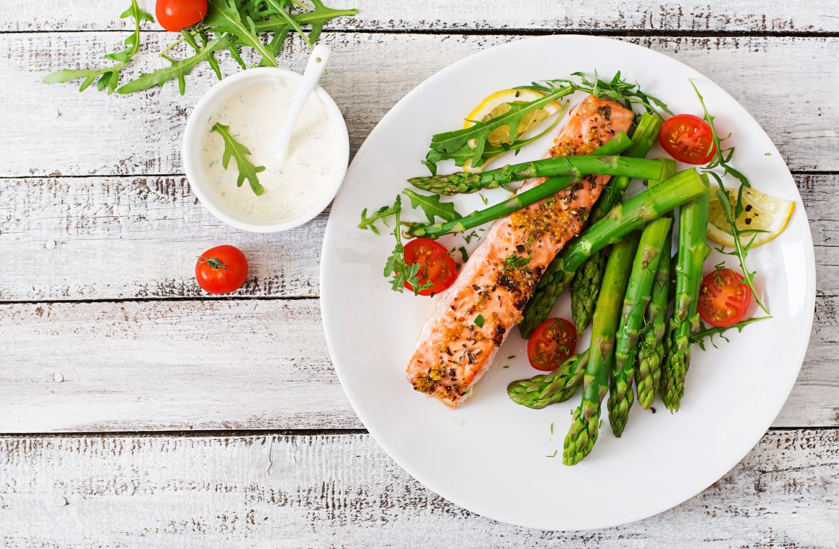 salmon dinner
