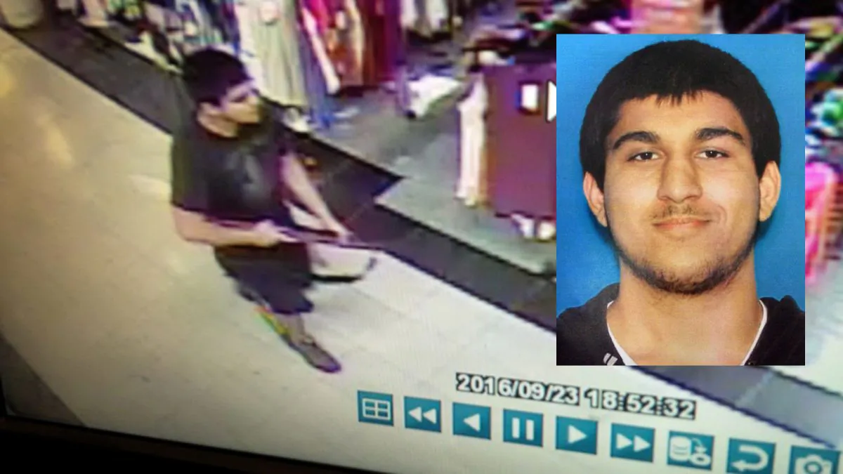 Suspect Arcan Cetin, 20, of Oak Harbor, Wash., at Cascade Mall in Burlington, Wash., on Sept. 23, 2016. (Washington State Patrol via AP)