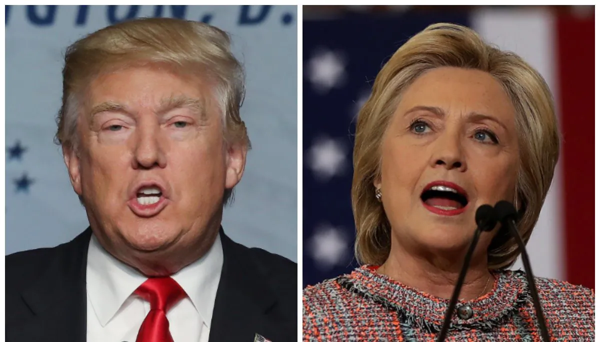 Presumptive Republican Presidential nominee Donald Trump (Mark Wilson/Getty Images) and Democratic presidential nominee former Secretary of State Hillary Clinton.  (Justin Sullivan/Getty Images)