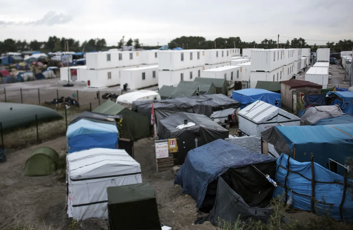 The migrant camp in the French northern port city of Calais on September 26, 2016. French President Francois Hollande said that the sprawling "Jungle" migrant camp would be "definitively dismantled". (DENIS CHARLET/AFP/Getty Images)