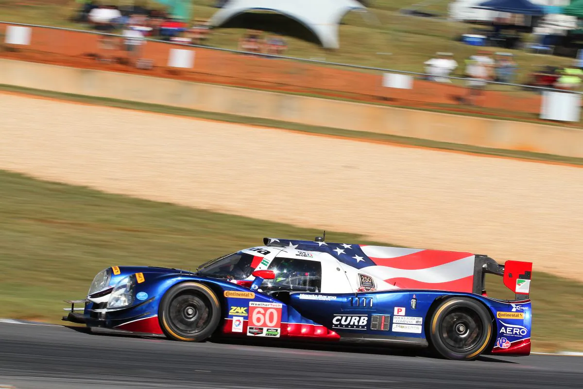 Olivier Pla drives the #60 Shank Racing Ligier-Honda during Petit Le Mans qualifying, Friday, Sept. 2016. (Chris Jasurek/Epoch Times)