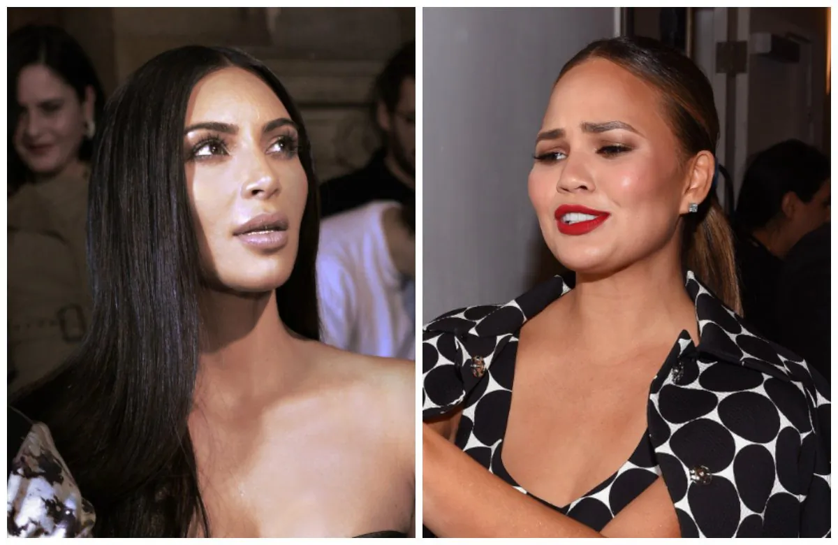 Kim Kardashian (ALAIN JOCARD/AFP/Getty Images) and Chrissy Teigen (Dimitrios Kambouris/Getty Images for Michael Kors)