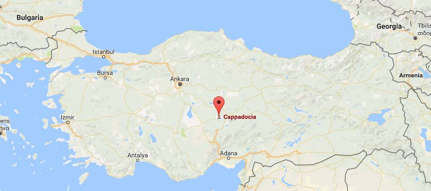 Cappadocia, Turkey (Google Maps)