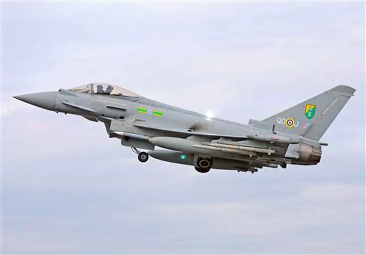 Undated photo of an RAF Typhoon aircraft (AP Photo/ MOD via PA)