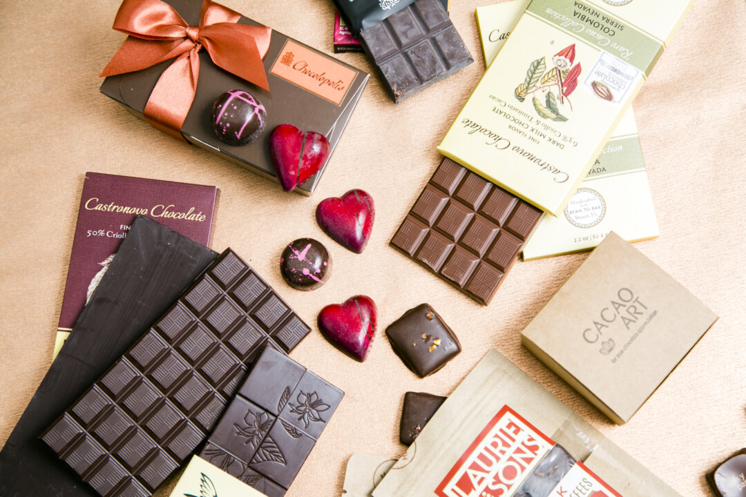 Award-winning chocolates from the 2015 International Chocolate Competition (Americas division).  (Samira Bouaou/Epoch Times)