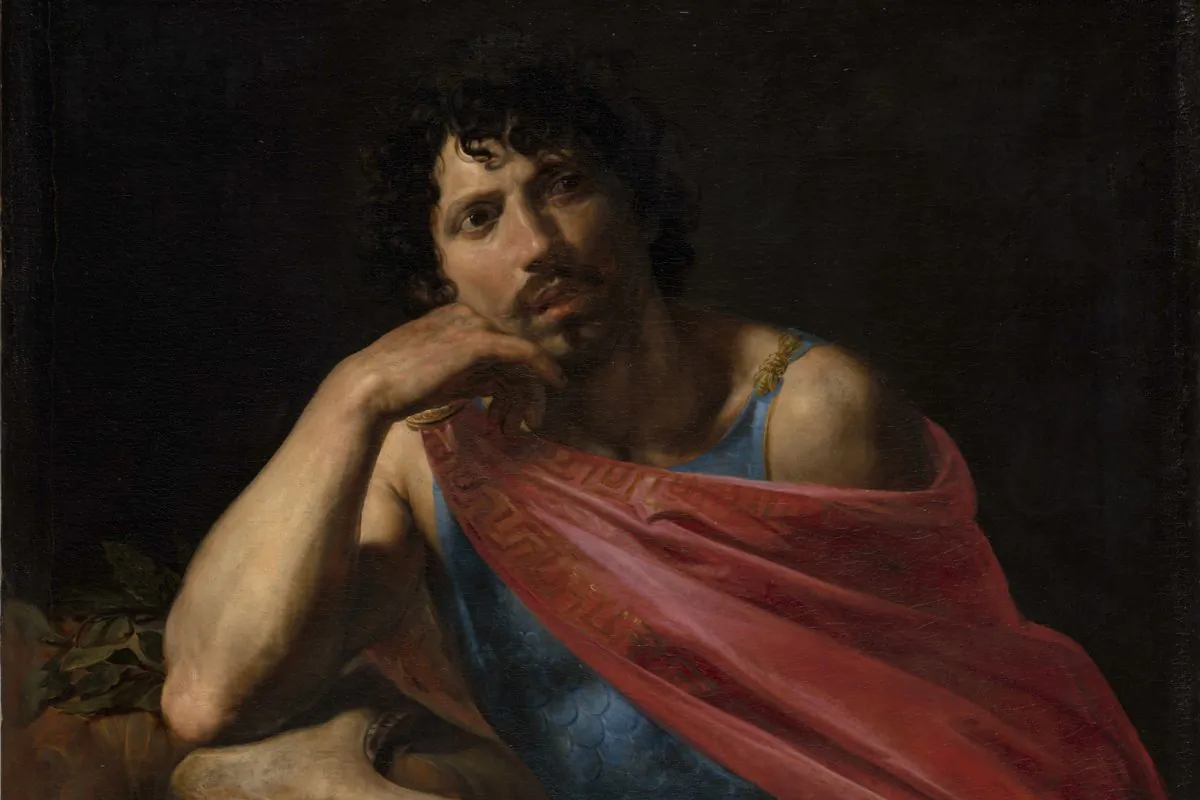 "Samson," (detail) 1631 by Valentin de Boulogne (French, Coulommiers-en-Brie 1591–1632 Rome) he Cleveland Museum of Art, Mr. and Mrs. William H. Marlatt Fund (The Metropolitan Museum of Art)