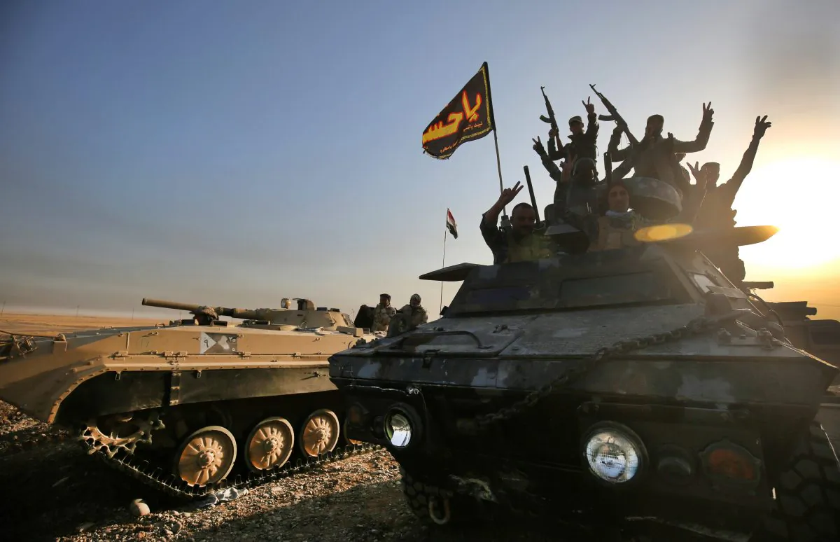 Iraqi forces deploy near Mosul, as they advance towards the city to retake it from ISIS on Oct 17, 2016.
 (AHMAD AL-RUBAYE/AFP/Getty Images)