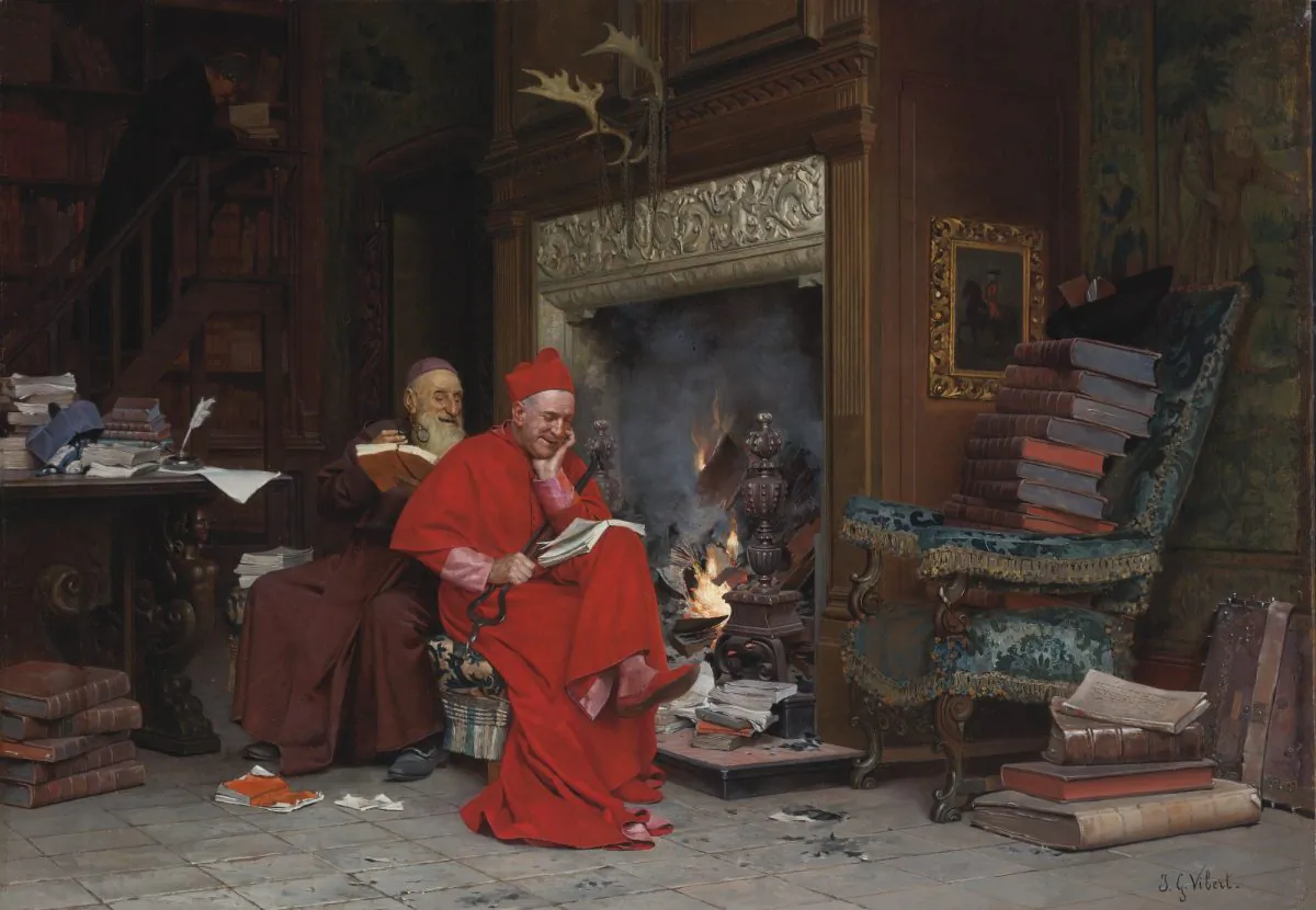 “The Committee on Moral Books” by Jehan Georges Vibert (1840–1902), French. 17.7 inches by 25.5 inches. Oil on canvas. Private collection. (Courtesy of Art Renewal Center)

32. Gustave Doré (1832–1883) French
La famille du saltimbanque: l'enfant blesse
