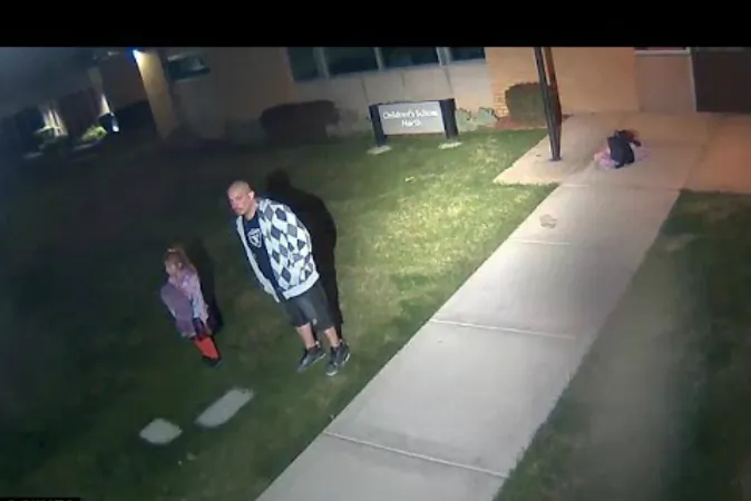 Adrian Sanchez is facing a felony charge of child abuse by abandonment after he left his daughter alone on a Utah college campus on Oct. 9 (YouTube)