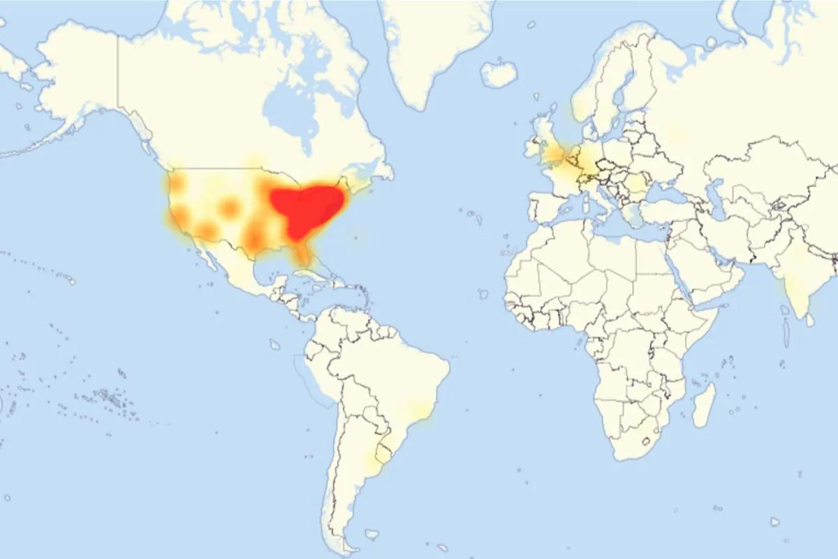 Level 3 Outage Map. (Downdetector.com)