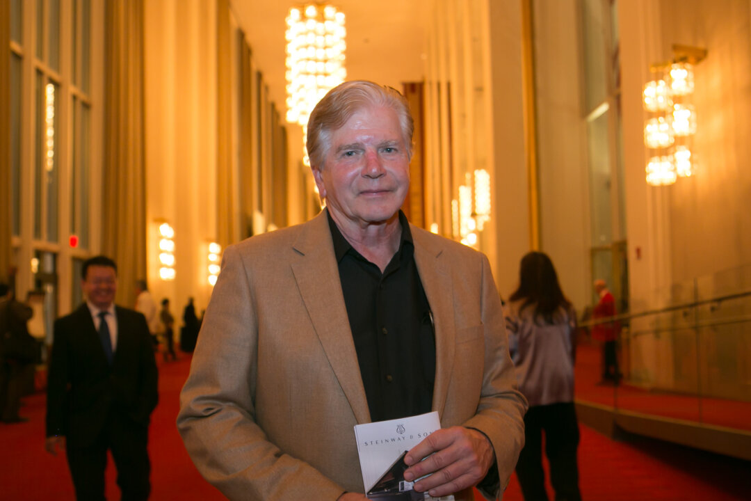 Paul Zanecki attends Shen Yun Symphony Orchestra's concert, in Washington, on Oct. 26, 2016. (Lisa Fan/Epoch Times)