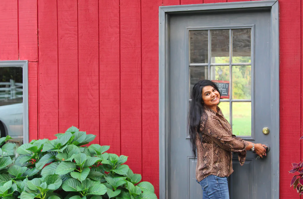 Nirmala Narine on her farm in the Hudson Valley. (Andrea Hayley/Epoch Times)