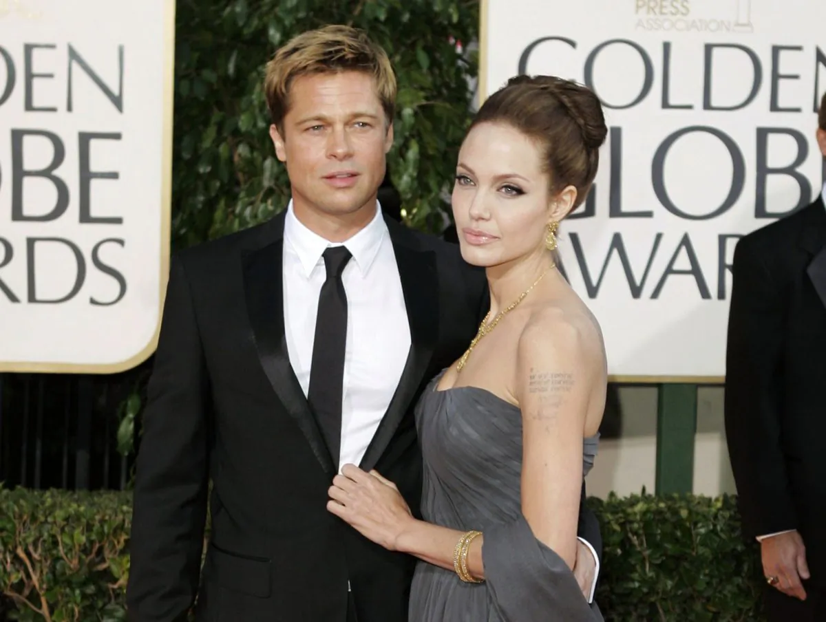A file photo shows Brad Pitt, and Angelina Jolie   (AP Photo/Mark J. Terrill, File)