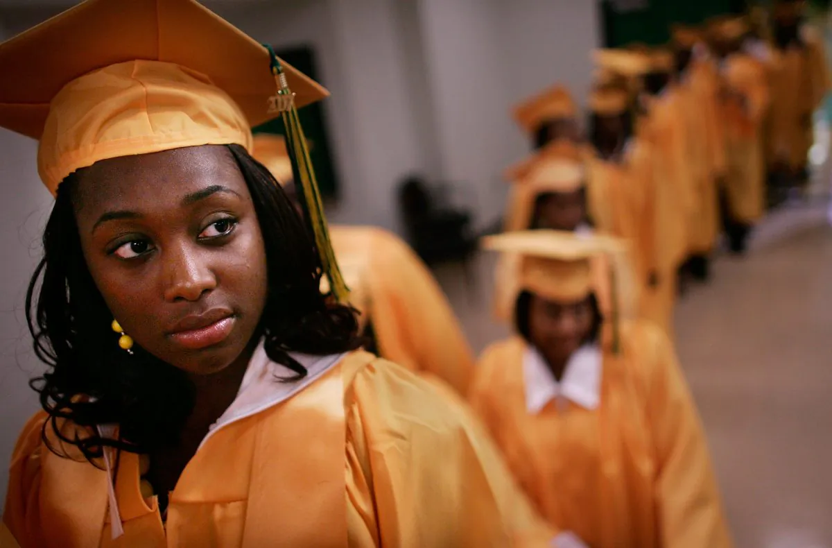 African-American high school students in New Orleans, La. (Mario Tama/Getty Images)