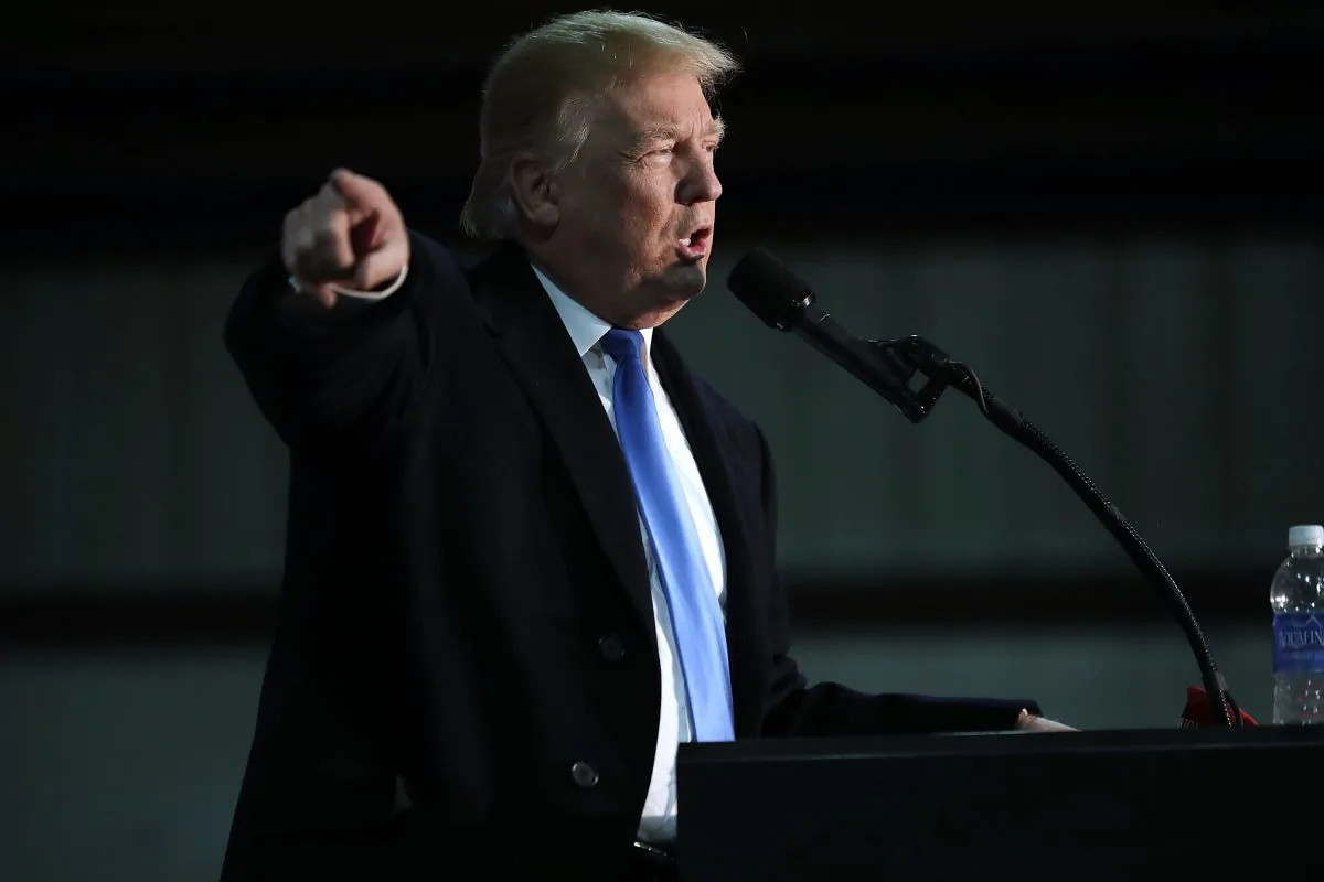 LEESBURG, VA - NOVEMBER 06: Republican presidential nominee Donald Trump holds a campaign rally at the Loudoun County Fairgrounds November 6, 2016 in Leesburg, Virginia. ( Chip Somodevilla/Getty Images)