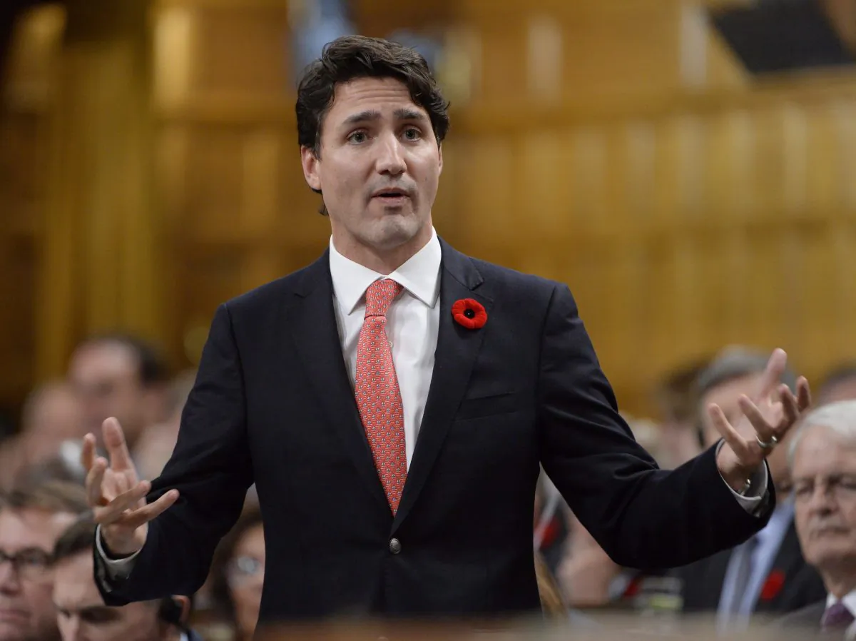 Prime Minister Justin Trudeau answers a question in the House of Commons in Ottawa on Nov. 2, 2016. (The Canadian Press/Adrian Wyld)