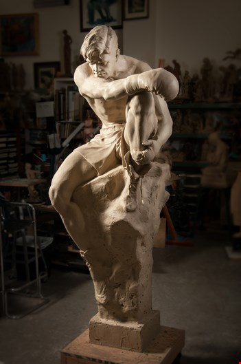First Place Sculpture Category: One Glove. (J Michael Wilson)